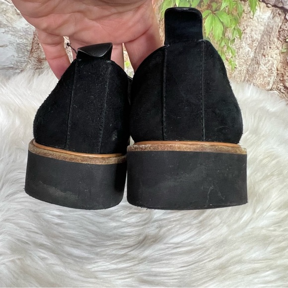 Vince Black Suede Crepe Sole Slip-On Loafers, 8 - Picture 9 of 11